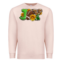Pale Pink joy with football ball and sunflower ado Premium Sweatshirt - AdoDesignShop