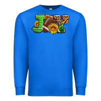 True Royal joy with football ball and sunflower ado Premium Sweatshirt - AdoDesignShop