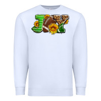 White joy with football ball and sunflower ado Premium Sweatshirt - AdoDesignShop