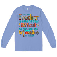 Colony Blue a truly great teacher Long Sleeve Tee - texasbilliewilder