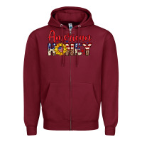 Burgundy American honey Zipper Hoodie - Neo Western