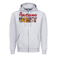 Heather Grey American honey Zipper Hoodie - Neo Western