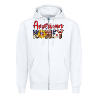 White American honey Zipper Hoodie - Neo Western