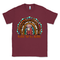 Burgundy gobble till you wobble thanksgiving rainbow Classic Tee - RanaPortraitStore