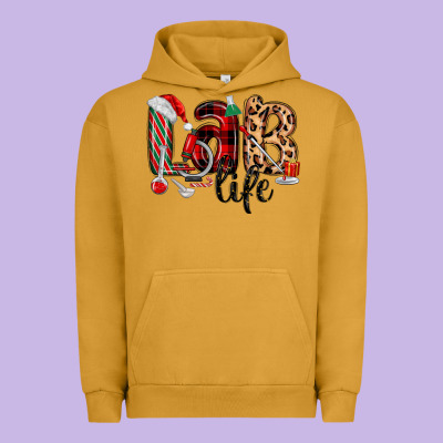 Lab Life Christmas Urban Hoodie Designed By Maliassmallbusiness