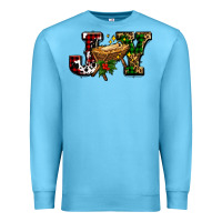 Ocean Blue joy with baby jesus ado Premium Sweatshirt - AdoDesignShop
