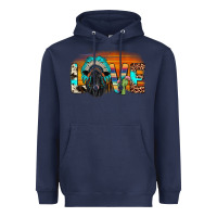 Navy love black angus indian headdress Heavyweight Hoodie - JahusDesignShop