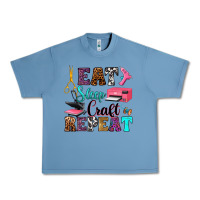 Pebble Blue eat sleep craft repeat Urban Heavy Tee - RanaPortraitStore
