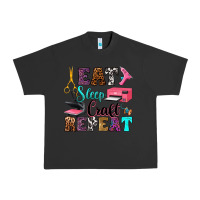 Pigment Black eat sleep craft repeat Urban Heavy Tee - RanaPortraitStore