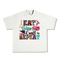 Pistachio eat sleep craft repeat Urban Heavy Tee - RanaPortraitStore