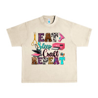 Sandshell eat sleep craft repeat Urban Heavy Tee - RanaPortraitStore