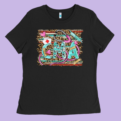 Certified Nursing Assistant Cna Ladies Tee Designed By Barkaloodesign