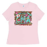Bubblegum Pink certified nursing assistant cna Ladies Tee - BarkalooDesign