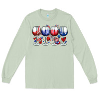 Matcha American wine glasses Long Sleeve Tee - Zillion Design Studio