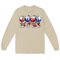 Mushroom American wine glasses Long Sleeve Tee - Zillion Design Studio