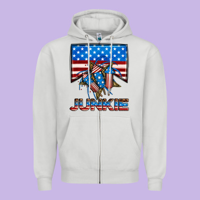 American Junkie Zipper Hoodie Designed By Neo Western