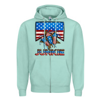 Seafoam American junkie Zipper Hoodie - Neo Western