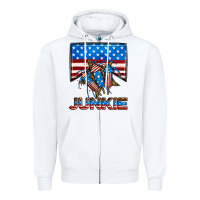 White American junkie Zipper Hoodie - Neo Western