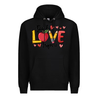 Black teach love inspire Premium Hoodie - MaliasSmallBusiness