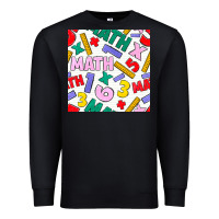 Black math seamless pattern Premium Sweatshirt - BundleAndBundleShop