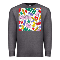 Charcoal Heather math seamless pattern Premium Sweatshirt - BundleAndBundleShop
