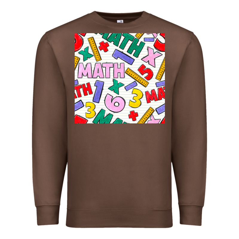 Math Seamless Pattern Premium Sweatshirt by BundleAndBundleShop | Teevron