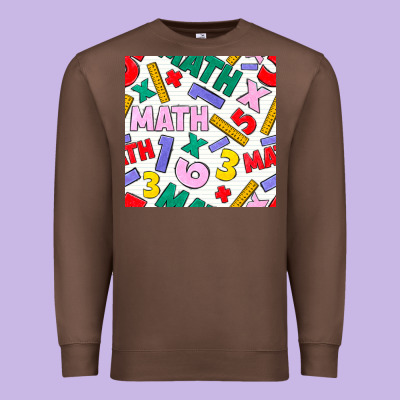 Math Seamless Pattern Premium Sweatshirt Designed By Bundleandbundleshop