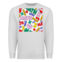 Dove Grey math seamless pattern Premium Sweatshirt - BundleAndBundleShop