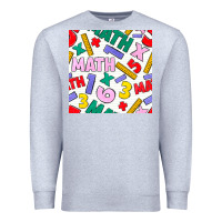Heather Grey math seamless pattern Premium Sweatshirt - BundleAndBundleShop