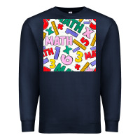 Navy math seamless pattern Premium Sweatshirt - BundleAndBundleShop