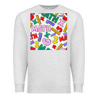 Oatmeal Heather math seamless pattern Premium Sweatshirt - BundleAndBundleShop