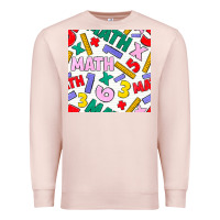 Pale Pink math seamless pattern Premium Sweatshirt - BundleAndBundleShop