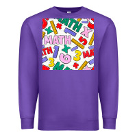 Purple math seamless pattern Premium Sweatshirt - BundleAndBundleShop