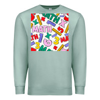 Seafoam math seamless pattern Premium Sweatshirt - BundleAndBundleShop