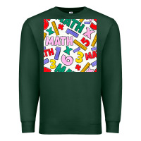Sports Green math seamless pattern Premium Sweatshirt - BundleAndBundleShop