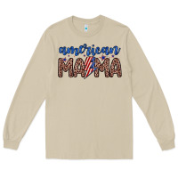 Mushroom American mama Long Sleeve Tee - Zillion Design Studio