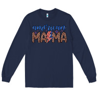 Navy American mama Long Sleeve Tee - Zillion Design Studio