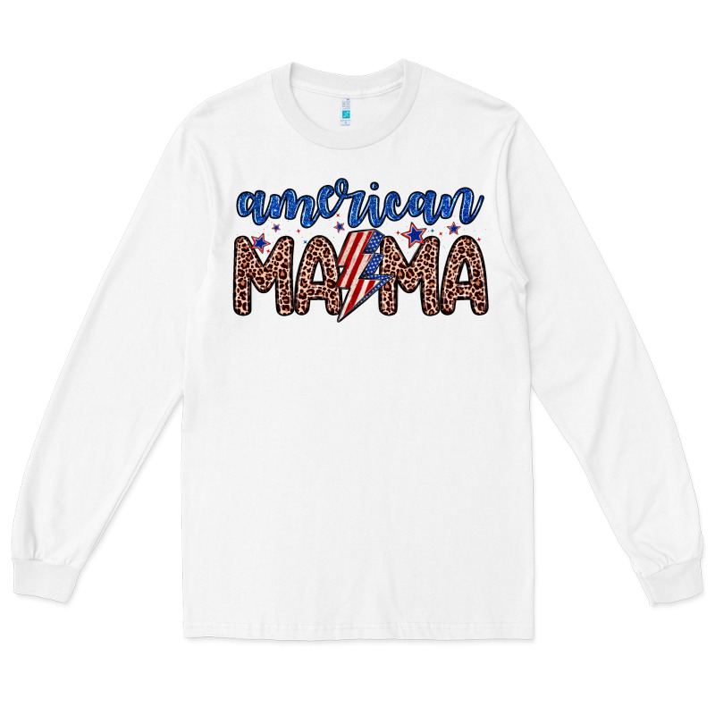 American Mama Long Sleeve Tee by Zillion Design Studio | Teevron