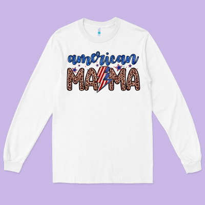 American Mama Long Sleeve Tee Designed By Zillion Design Studio