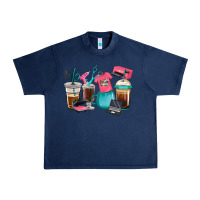 Navy crafting coffee cups Urban Heavy Tee - RanaPortraitStore