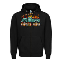 Black meet me af the pumpkin patch Zipper Hoodie - CowhideDigitalArt