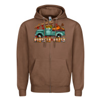 Chestnut meet me af the pumpkin patch Zipper Hoodie - CowhideDigitalArt