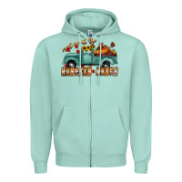 Seafoam meet me af the pumpkin patch Zipper Hoodie - CowhideDigitalArt