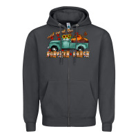 Smoke meet me af the pumpkin patch Zipper Hoodie - CowhideDigitalArt