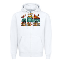 White meet me af the pumpkin patch Zipper Hoodie - CowhideDigitalArt
