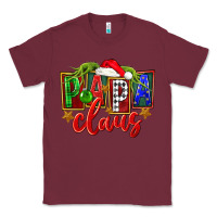 Burgundy Christmas papa claus Classic Tee - FaDigitalArtStudio