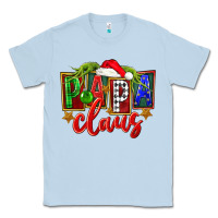 Dusty Blue Christmas papa claus Classic Tee - FaDigitalArtStudio