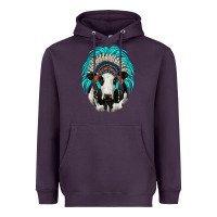 Plum holstein indian headdress Heavyweight Hoodie - JahusDesignShop