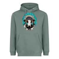 Sage holstein indian headdress Heavyweight Hoodie - JahusDesignShop