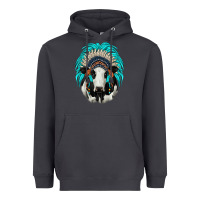 Smoke holstein indian headdress Heavyweight Hoodie - JahusDesignShop